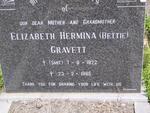 GRAVETT Elizabeth Hermina nee SMIT 1922-1985