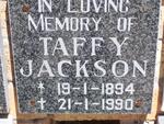 JACKSON Taffy 1894-1990