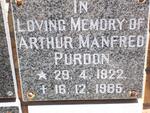 PURDON Arthur Manfred 1922-1985