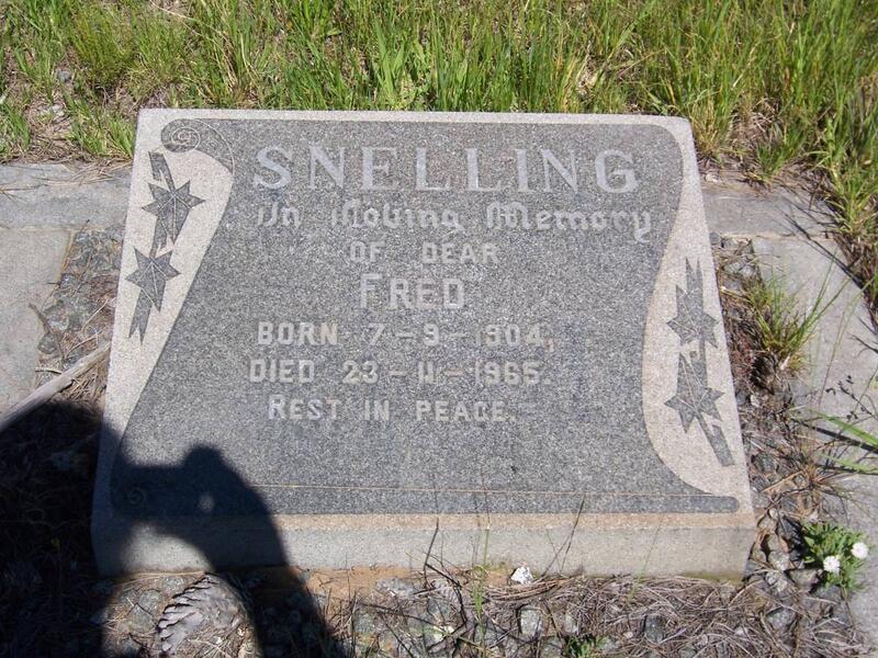 SNELLING Fred 1904-1965