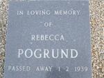POGRUND Rebecca -1939