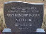 VENTER Gert Hendrik Jacobus 1938-2001