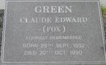 GREEN Claude Edward 1932-1990