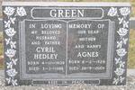 GREEN Cyril Hedley 1909-1986 & Agnes 1924-2003