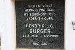 BURGER Hendrik J.G. 1938-2009