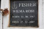 FISHER Wilma Rose 1967-2007