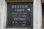 BESTER Chris 1914-1992 & Petro 1925-2004