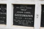 GOSSMANN Johan Charl 1972-1999