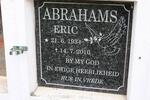 ABRAHAMS Eric 1934-2010