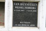 HUYSSTEEN Wessel Ferreira, van 1957-2000
