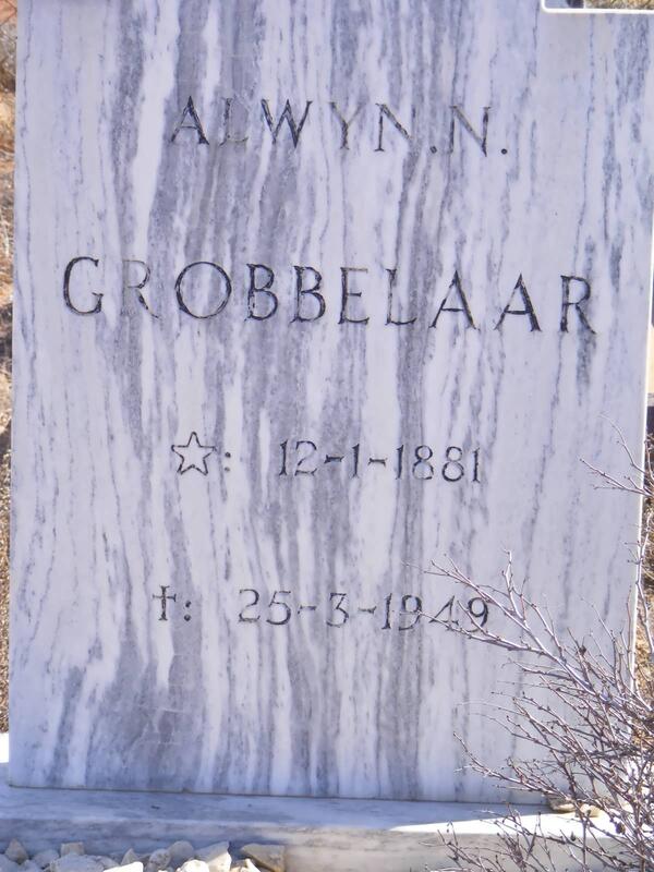 GROBBELAAR Alwyn N. 1881-1949