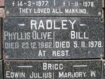 RADLEY Bill -1978 & Phyllis Olive -1982