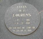 LOURENS Cules H.J. 1961-1998