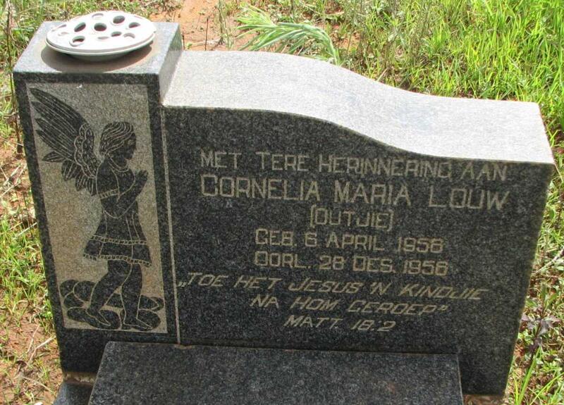 LOUW Cornelia Maria 1956-1956