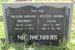 NIEUWENHUIS Willem Adriaan Johannes 1903-1975 & Hester Jacoba EHLERS 1899-1997