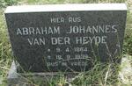 HEYDE Abraham Johannes, van der 1864-1939