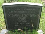 NAUDE Susanna Elizabeth nee COETZER 1893-1979