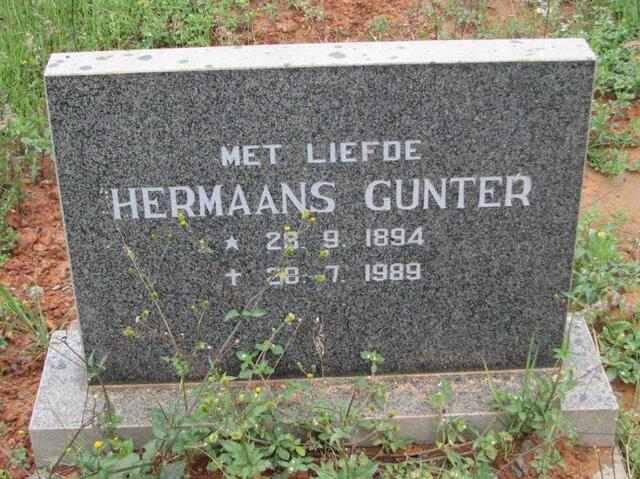 GUNTER Hermaans 1894-1989