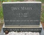 OUDTSHOORN Dina Maria, van R. van 1931-1985