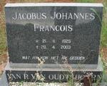 OUDTSHOORN Jacobus Johannes Francois, van R. van 1925-2003