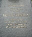 WESSELS Hettie nee PIETERSE 1903-1992