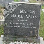 MALAN Mabel Nesta 1916-1977