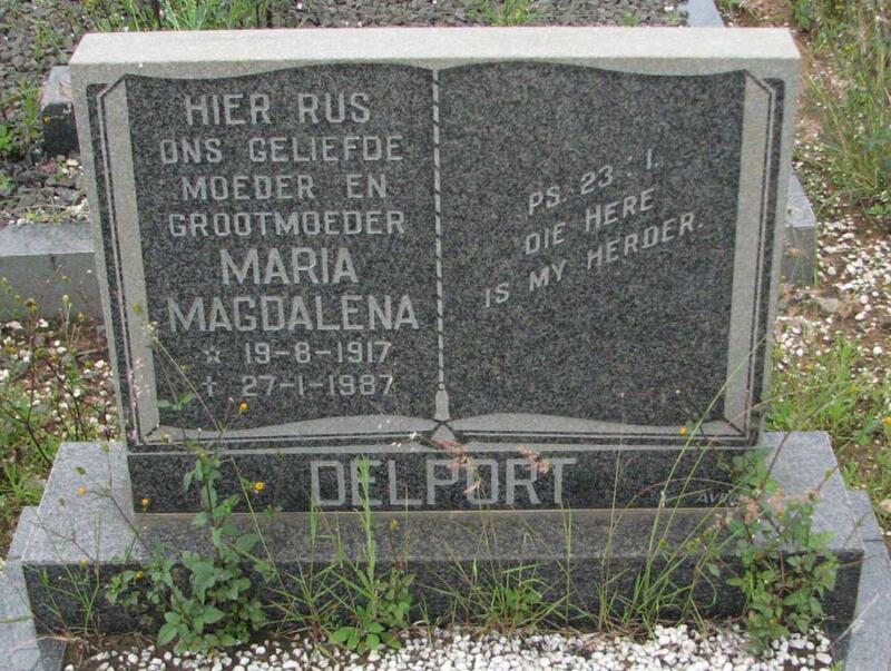 DELPORT Maria Magdalena 1917-1987