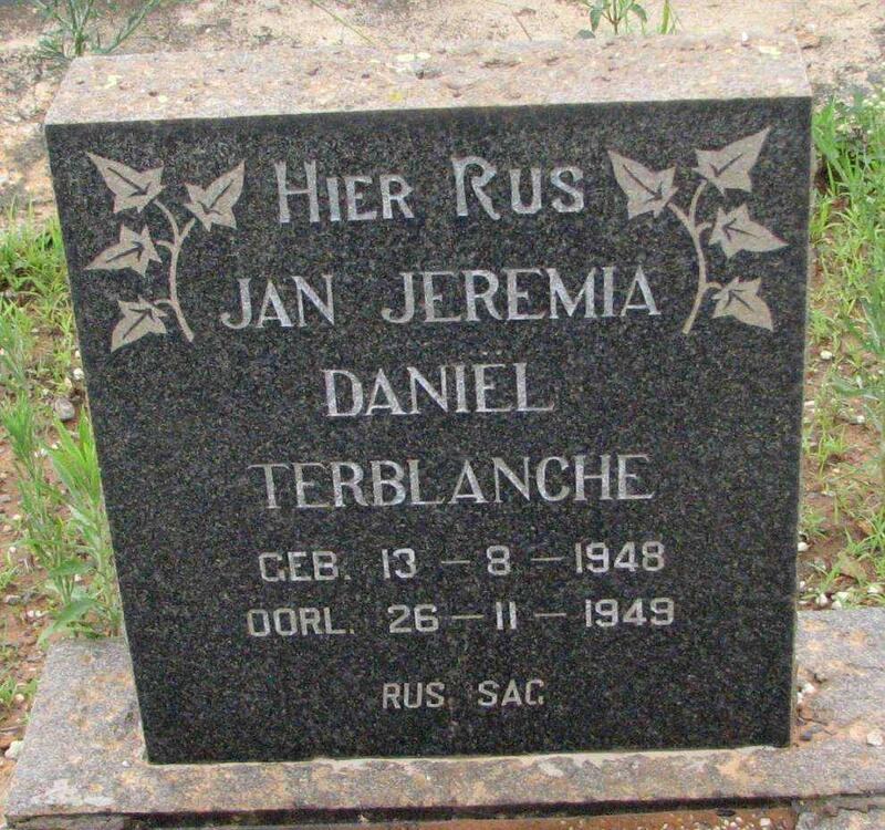 TERBLANCHE Jan Jeremiah Daniël 1948-1949