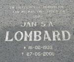 LOMBAARD Jan S.A. 1933-2000