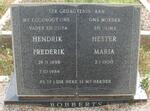 ROBBERTS Hendrik Frederik 1898-1984 & Hester Maria 1900-