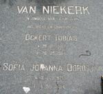 NIEKERK Ockert Tobias, van 1921-1994 & Sofia Johanna Dorothy 1922-1994