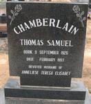 CHAMBERLAIN Thomas Samuel 1926-1997
