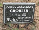 GROBLER Johann Adam Roos 1935-2006