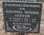 VENTER Johannes Hendrik 1948-2001