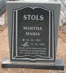 STOLS Martha Maria 1942-2002