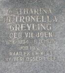 GREYLING Catharina Petronella geb VILJOEN 1884-1976