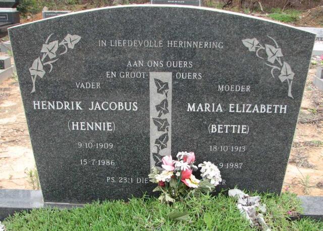 RENSBURG Hendrik Jacobus, Janse van 1909-1986 & Maria Elizabeth 1913-1987