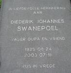 SWANEPOEL Diederik Johannes 1925-2003