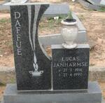 DAFFUE Lucas Janharmse 1916-1990