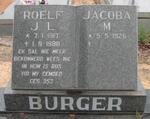 BURGER Roelf J.L. 1917-1988 & Jacoba M. 1926-