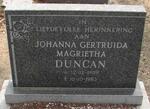 DUNCAN Johanna Gertruda Magrietha 1909-1983