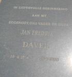 DAVEL Jan Fredrik 1914-1983 & Dirkie Elizabeth 1919-1984
