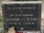 JEFFERY Benjamin J.T. 1913-1982