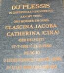 PLESSIS Clascina Jacoba Catherina, du  nee DELPORT 1916-1980