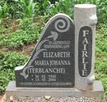 FAIRLIE Elizabeth Maria Johanna nee TERBLANCHE 1920-2004