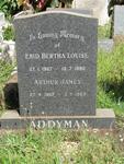 ADDYMAN Arthur James 1907-1983 & Enid Bertha Louise 1907-1980