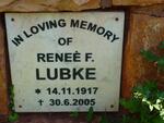 LUBKE Renee F. 1917-2005