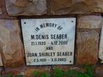 SEABER M. Denis 1920-2000 & Joan Shirley 1931-2003