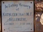 BELLENGERE Kathleen M.F. 1907-1967