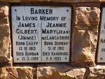 BARKER James Gilbert 1913-1989 & Jeannie Mary LANCASHIRE 1910-1993